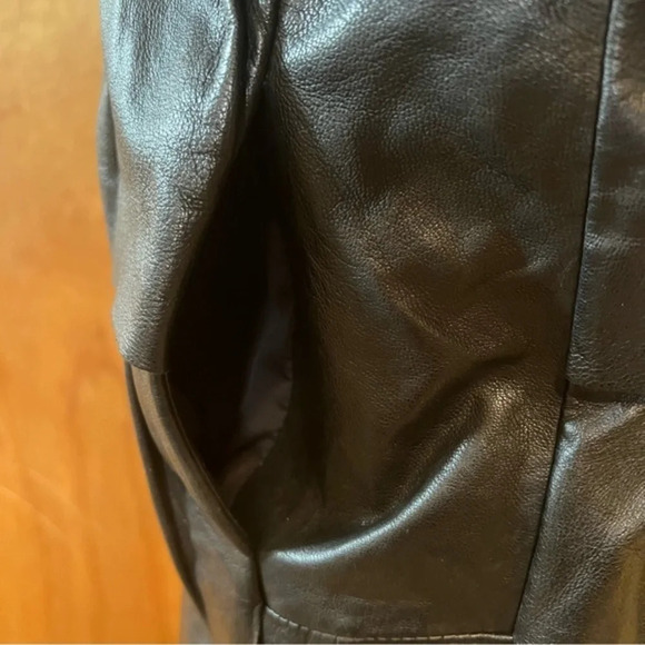 Diane Von Furstenberg Cupcake Tiered Ruffle Leather Bomber Jacket Sz-4 - Picture 5 of 9